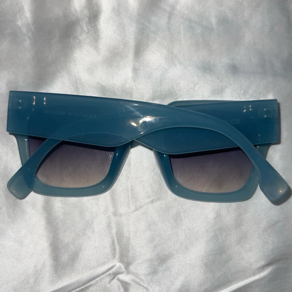 Sojos Stylish oversized Blue Sunglasses 48 22-142